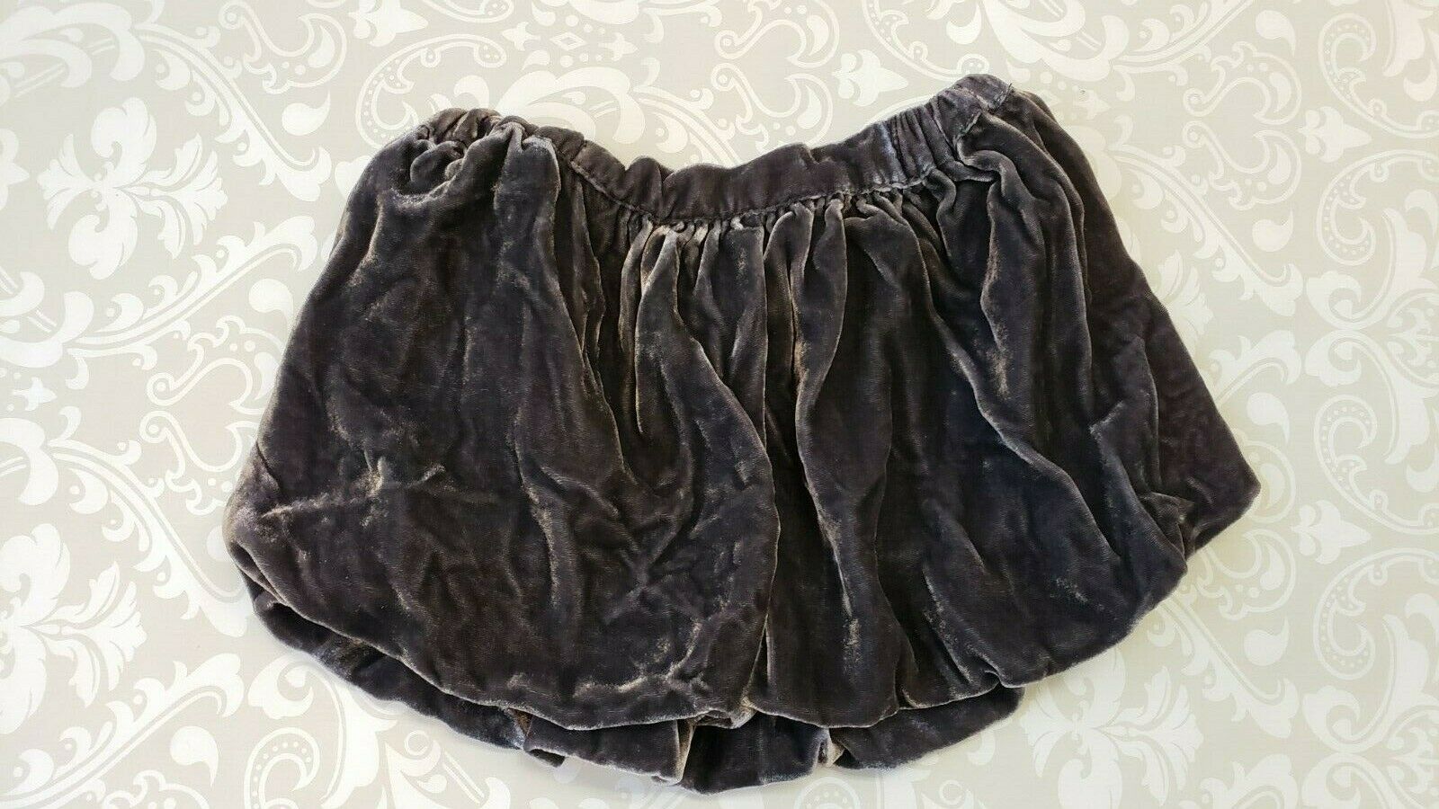Crewcuts J Crew 2 2t Girl Gray Velour Bubble Skirt Christmas Holiday Party
