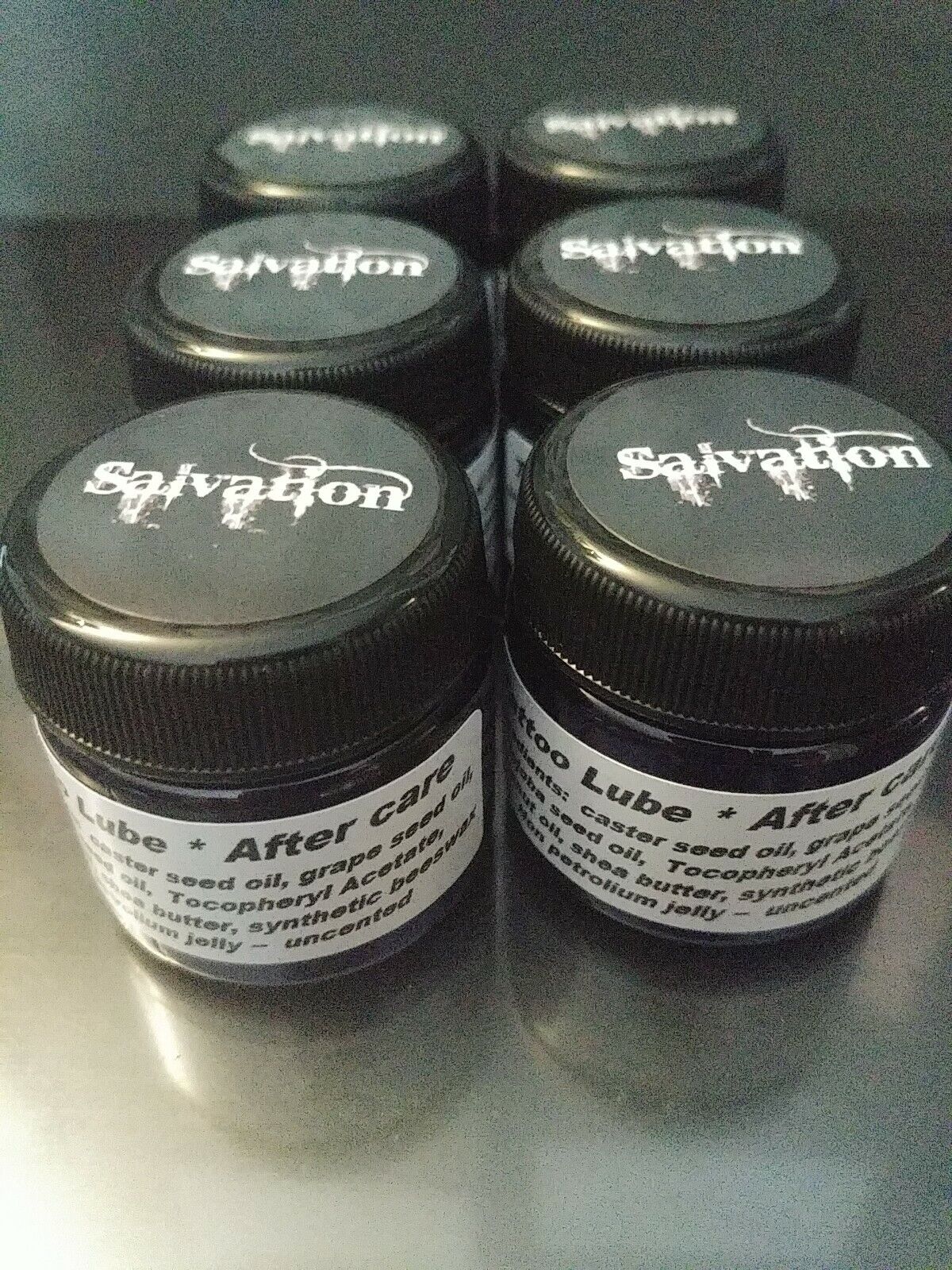 Salvation Organic Tattoo Lubricant And Aftercare, 1oz By No Petrolium! 6 Pack