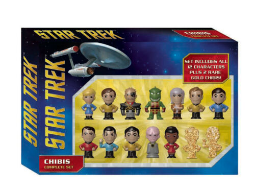 Classic Star Trek Chibi Figures Collectors Set Of 14, Nd 2016 Mint In Box Sealed