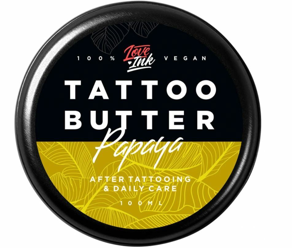 Loveink Tattoo Butter Papaya 100 Ml Vegan Natural Daily Use Healing Tattoo Gift