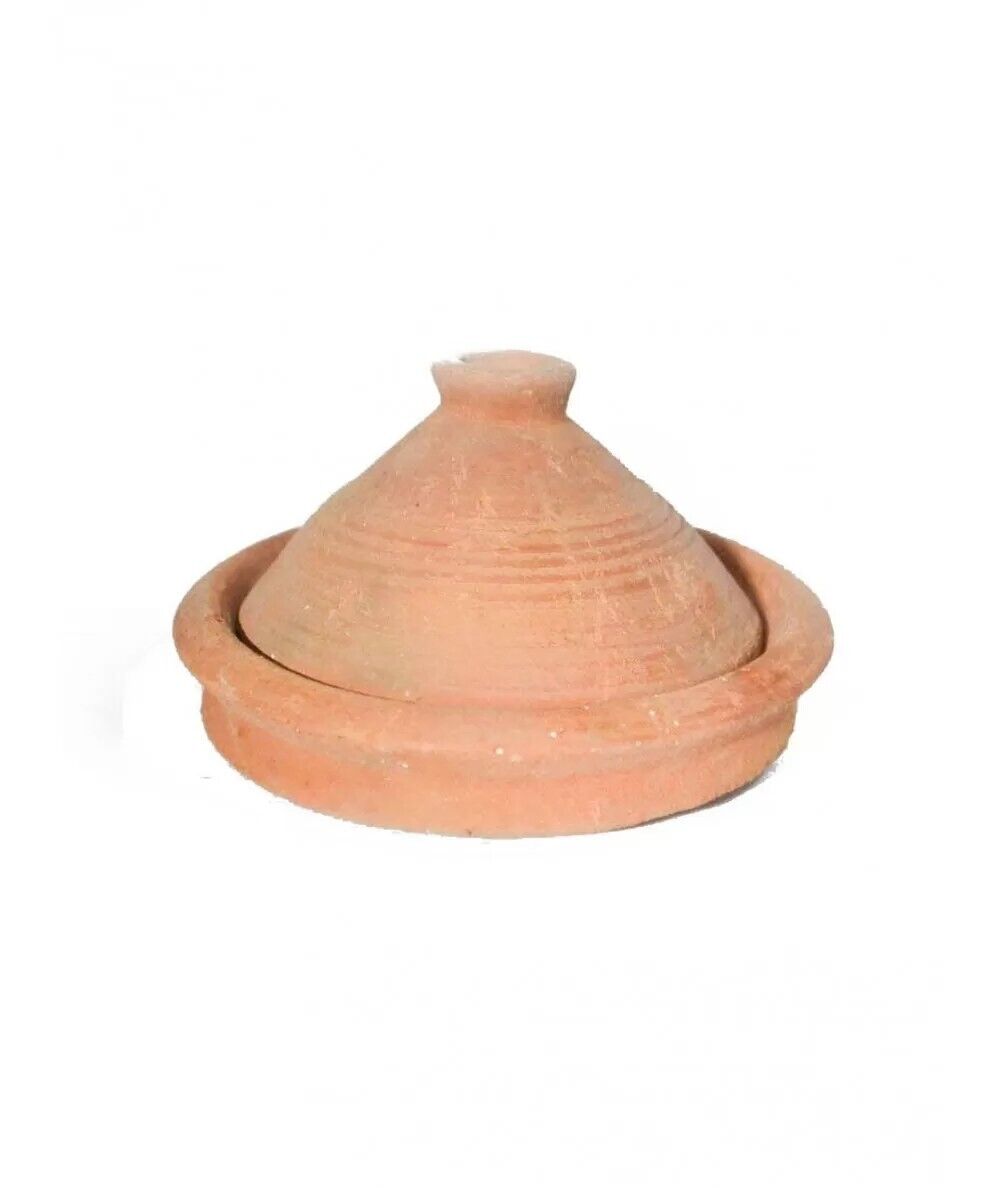 Moroccan Handmade Tagine Pot Lead Free Unglazed Pottery Terra Cotta Tajine