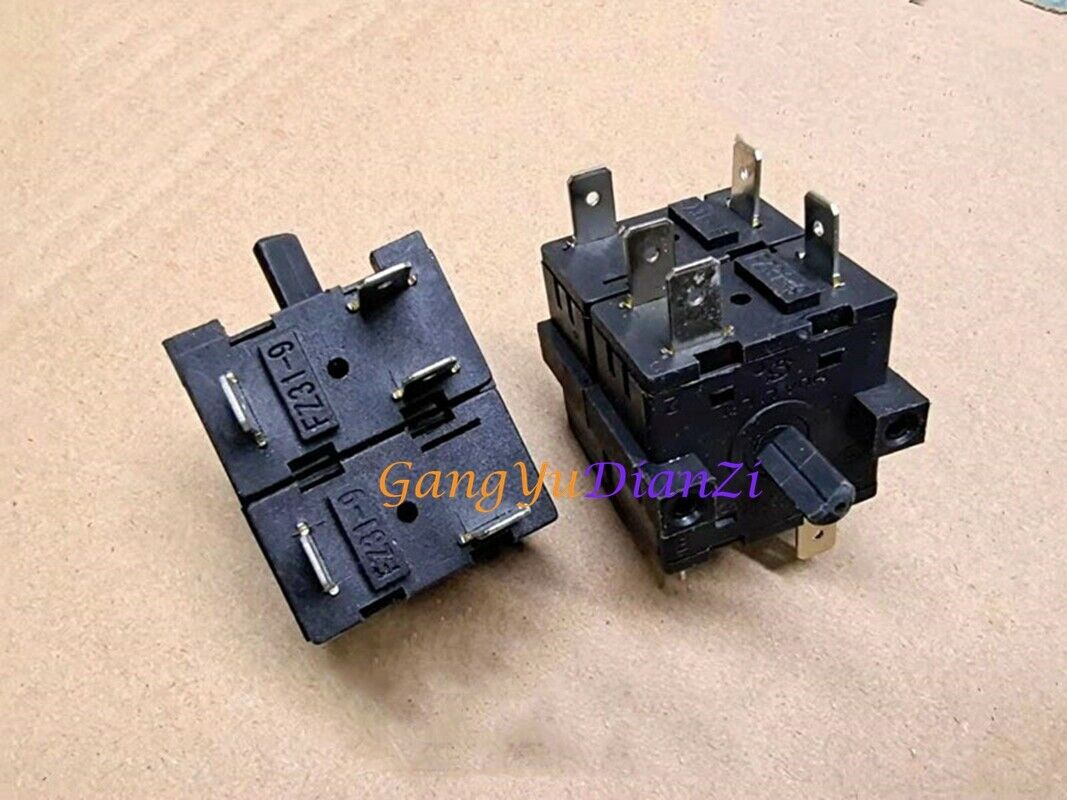 1pcs Hua Li Lai Fz31-9 Rotary Selector Switch Double Layer 10 Pins 6 Positions