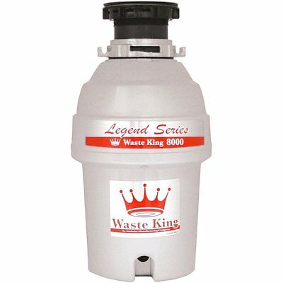 Waste King L-8000 Garbage Disposal Legend Series 1.0-horsepower Continuous-feed