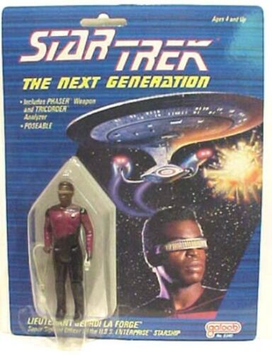 Star Trek: The Next Generation Geordi Laforge Action Figure 1988 Galoob New Moc