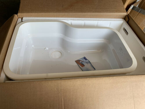 Franke White Ork110wh Orca Fire Clay Undermount Single Bowl Kitchen Sink