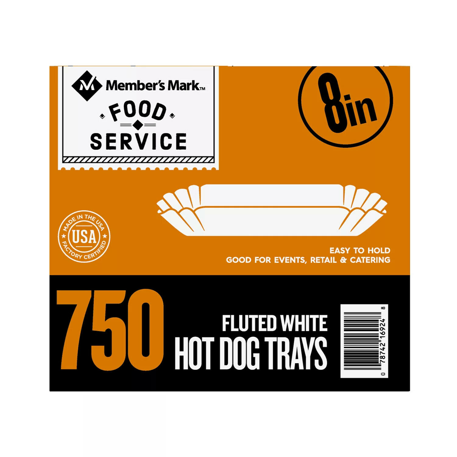 Member's Mark Hot Dog Trays (8", 750 Ct.)fast / Free Shipping Fast Delivery