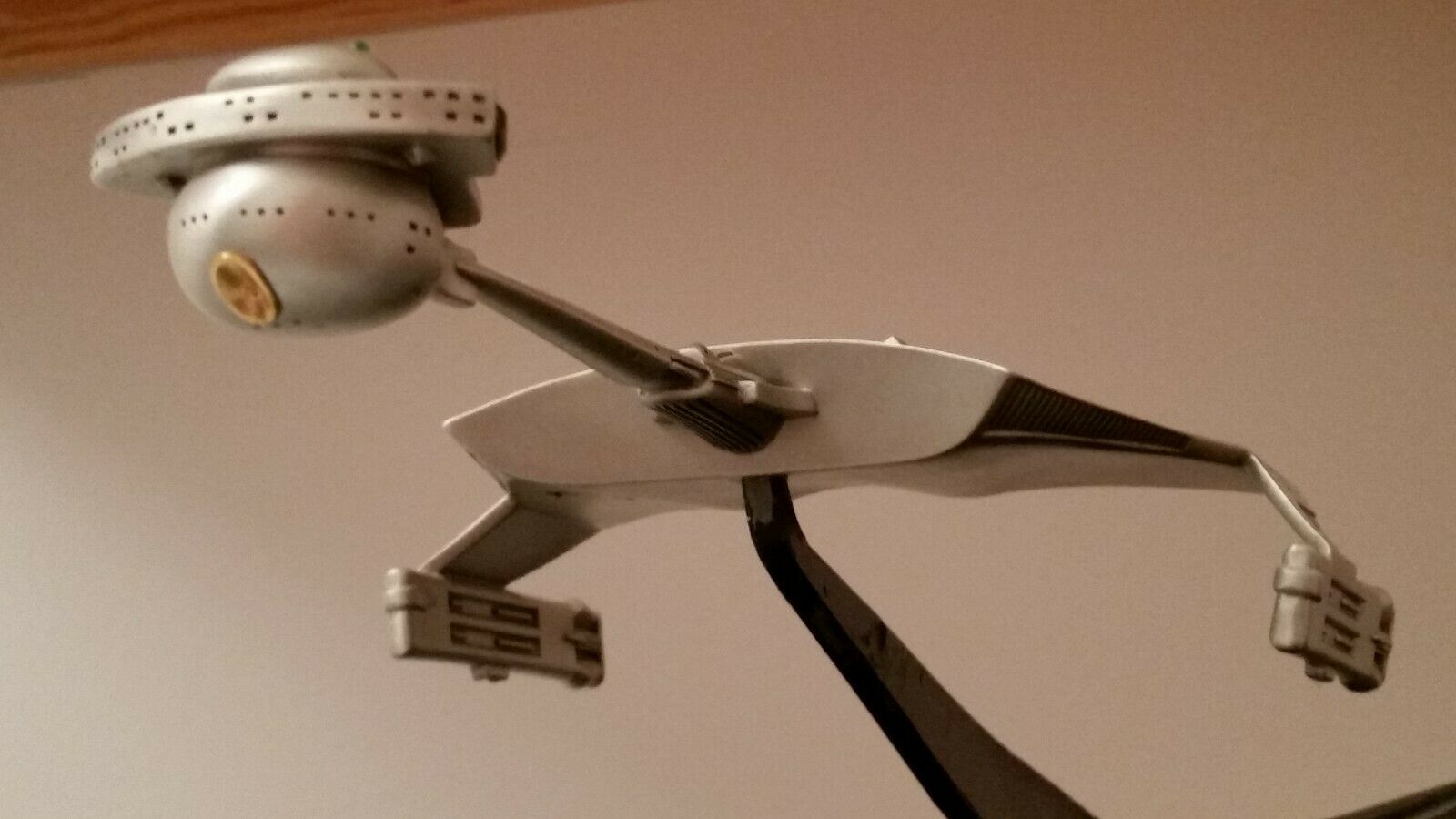 Star Trek Enterprise & Klingon Cruiser Limited Edition Franklin Mint With Bases