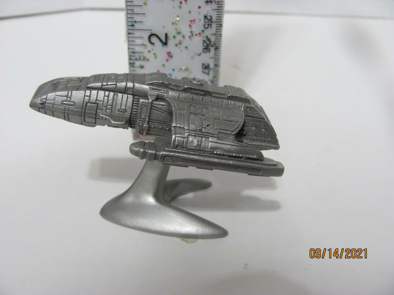 Star Trek Rf1779 Deep Space Nine Runabout Shuttlecraft Pewter Figure By Rawcliff
