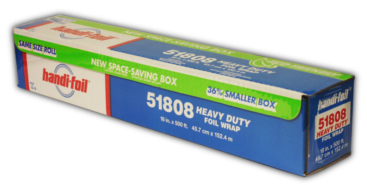 Handi-foil 18" X 500' Heavy Duty Aluminum Premium Food Service Wrap Roll #51808