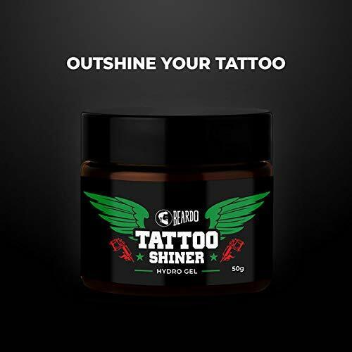 Beardo Tattoo Shiner Hydro Gel,50gm Instant Shine & Brightness Heals Skin C11748