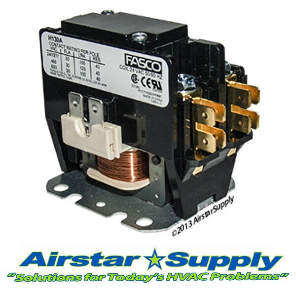 H130a  30 Amp • 1 Pole • 24v Contactor Replaces Carrier Bryant Payne 3100-15q228