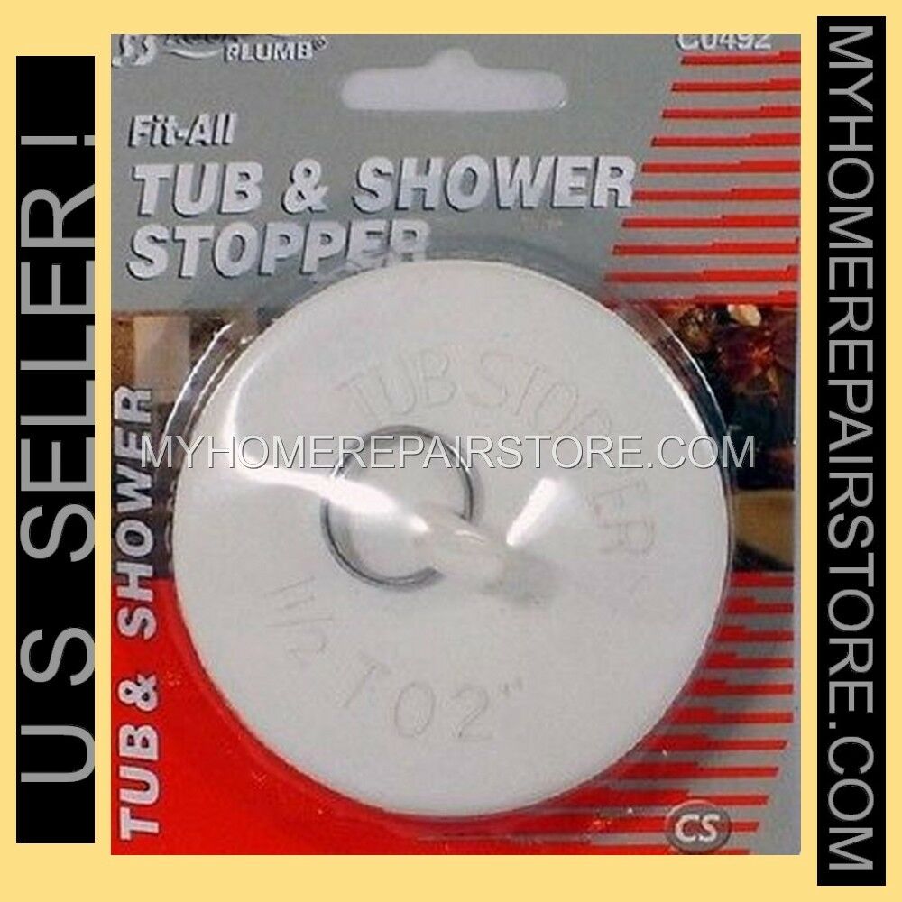 Us Seller— Free S&h! —aqua Plumb— Rubber Bathtub Tub Drain Stopper 1 1/2 -2 Inch