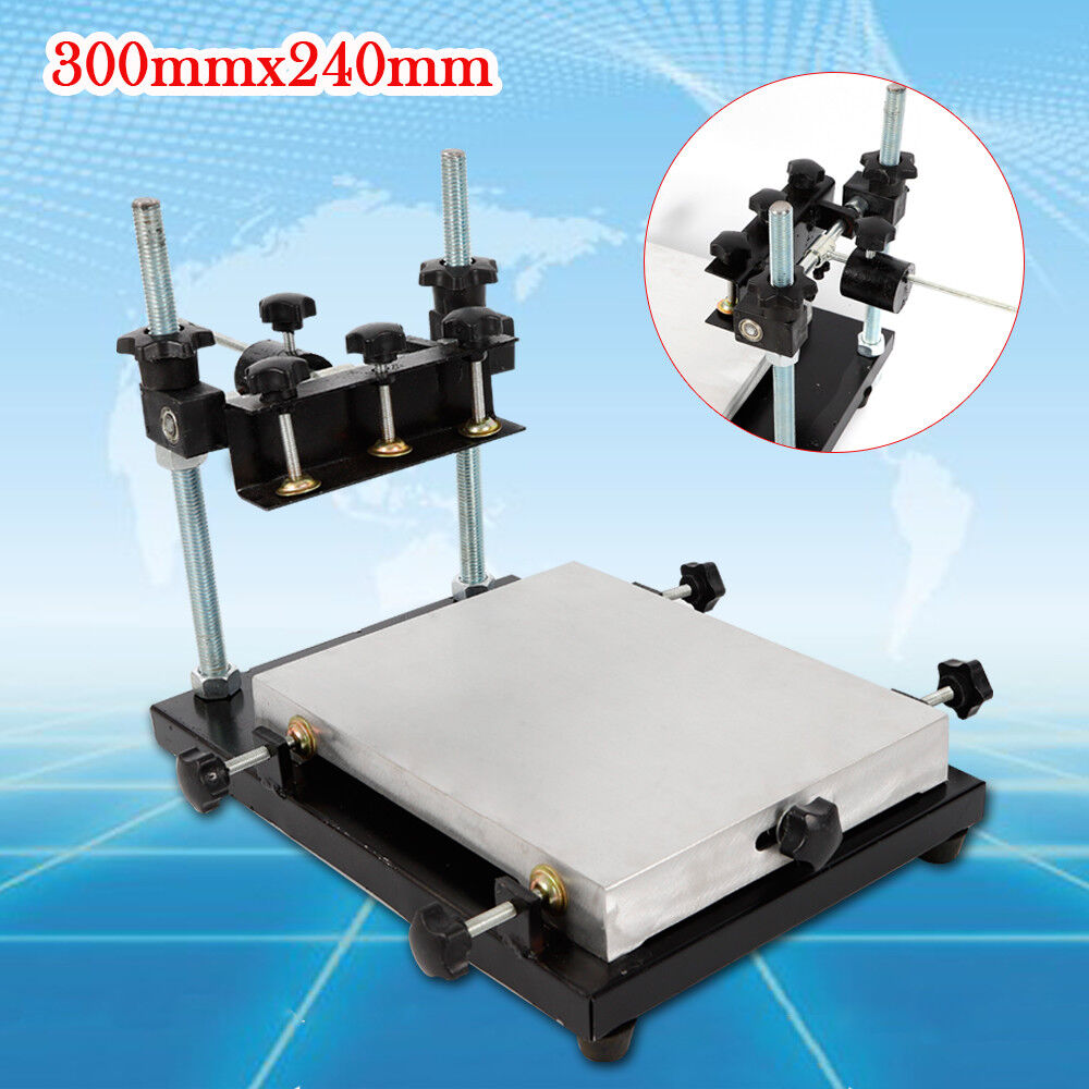Adjustable Pcb Smt Stencil Printer Manual Solder Paste Printing Machine Height