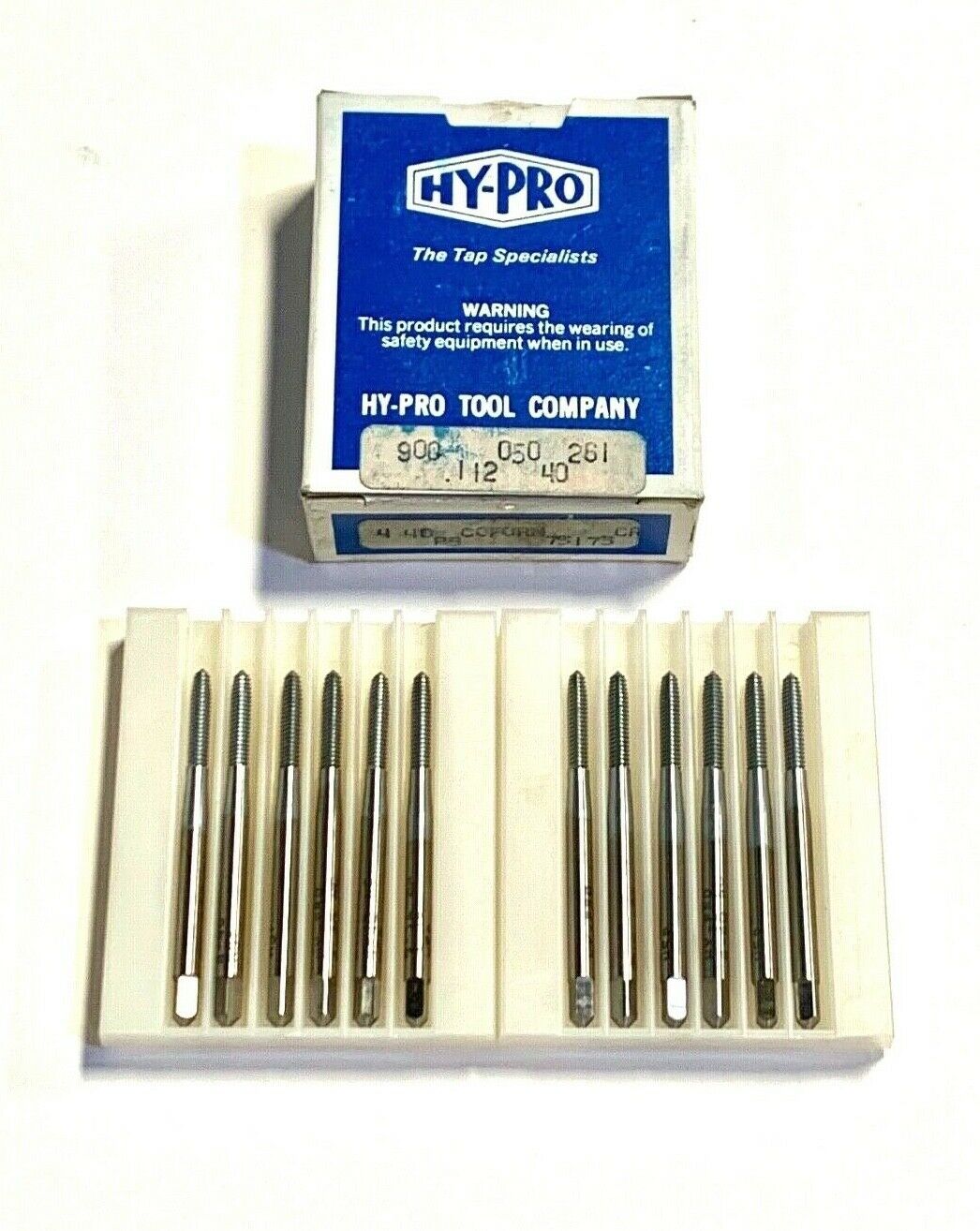 Hy-pro 4-40 Thread Forming Tap Hss Fluteless Taps Chip Removal 12 Pack Usa Made