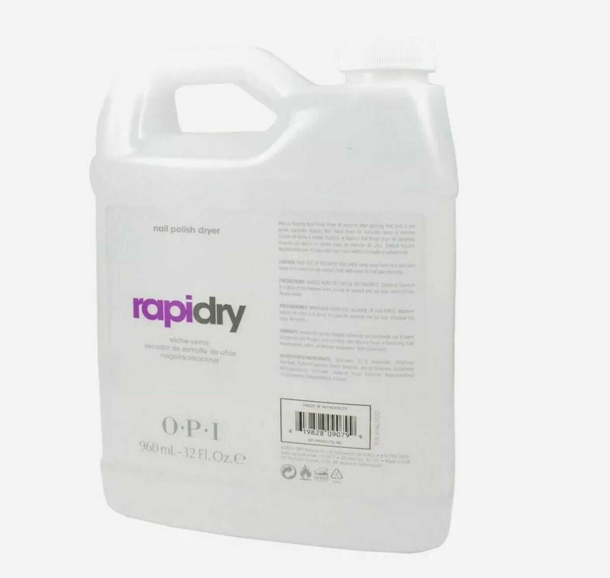 Opi Rapidry  960 Ml / 32 Fl Oz - Nail Treatment Rapid Quick Dry Reill For Spray