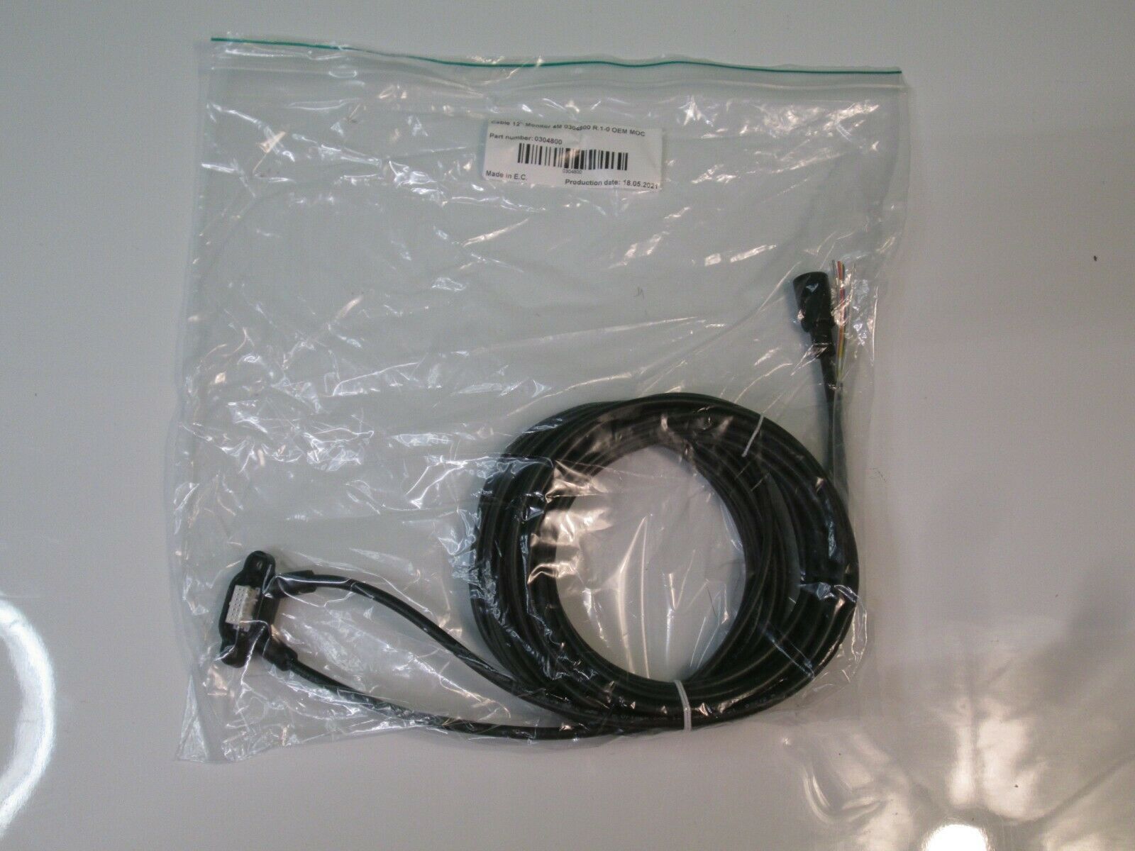 Orlaco Famos Cable 12" Monitor 4 Meter 0304800 R.1-0 Oem Moc 0304800