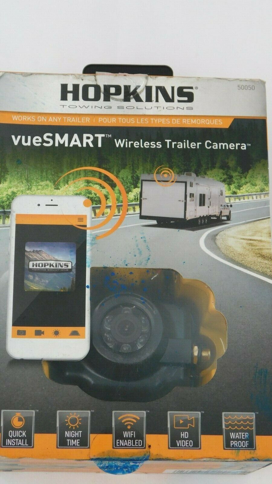 New Hopkins Towing Solutions 50050 Vuesmart Wireless Trailer Camera