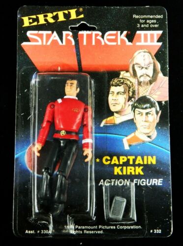 Star Trek Iii: Search For Spock Movie Capt Kirk Ertl 4" Action Figure Moc Sealed