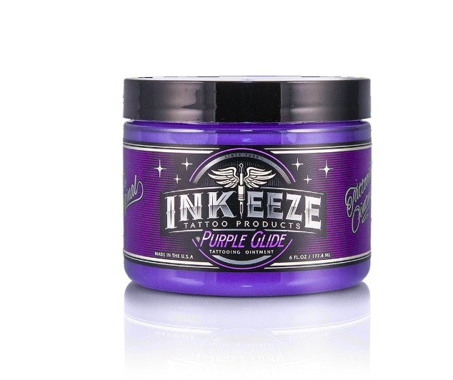 Ink Eeze Purple Glide Tattoo Aftercare Ointment Healing Skin Care 6 Oz Original