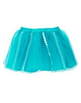 Gymboree Aqua Summer Turquoise N Dot Tutu Tulle Skirt 3 6 12 18 24 2t Nwt