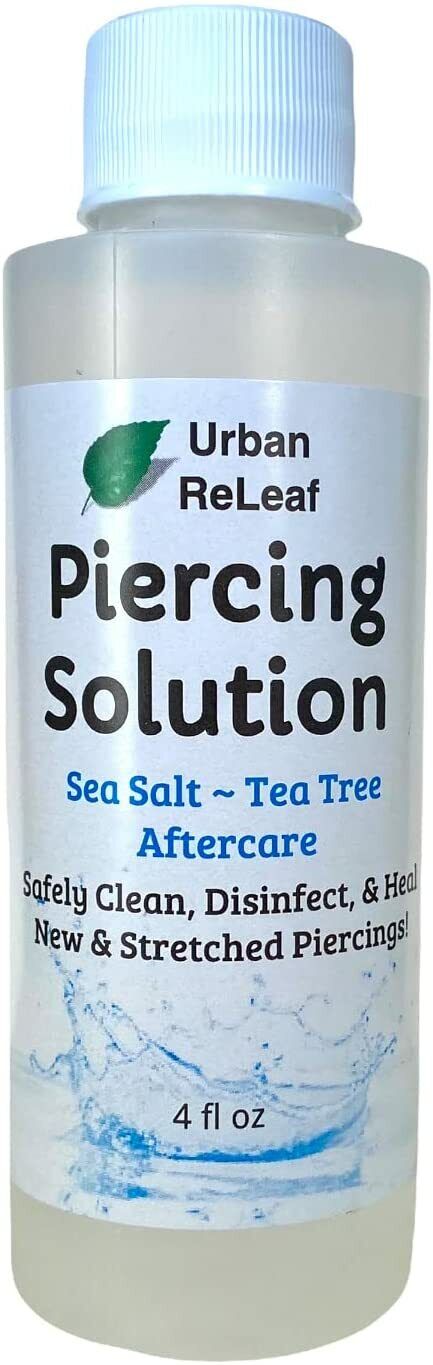 Urban Releaf 4 Oz. Piercing Solution Aftercare-tea Tree,sea Salt