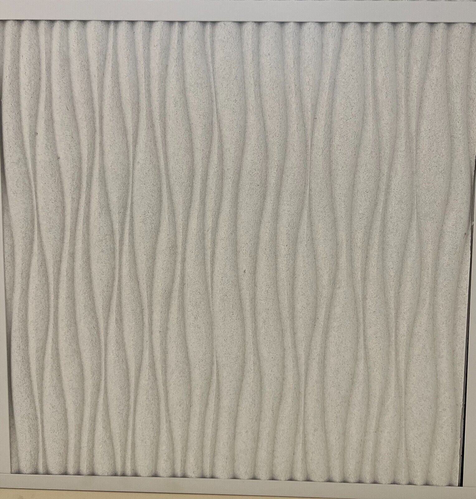 Isi Legacy Contoura Ceiling Tiles, Ripplewave, 24"x24"x3/4", Flb, White