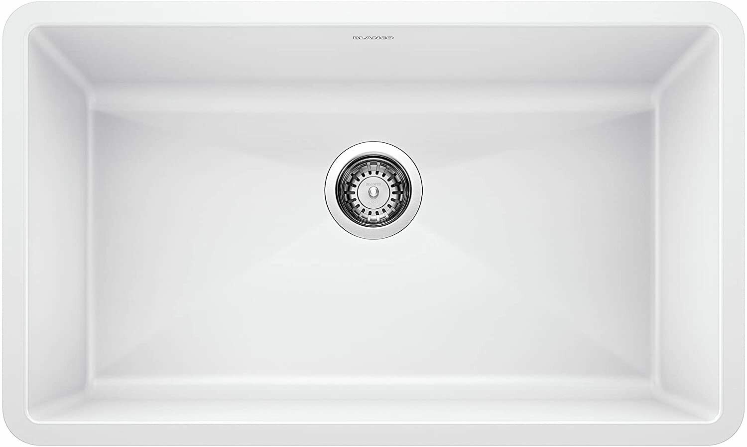 Blanco 440150 Precis 32" Undermount Single Basin Silgranit Kitchen Sink - White