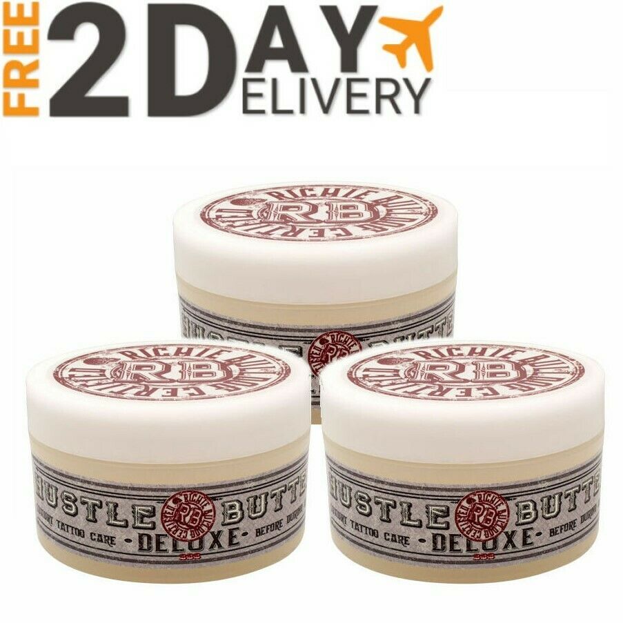 Hustle Butter Deluxe Tattoo Aftercare Ointment 5oz Jar X 3 Jars Set