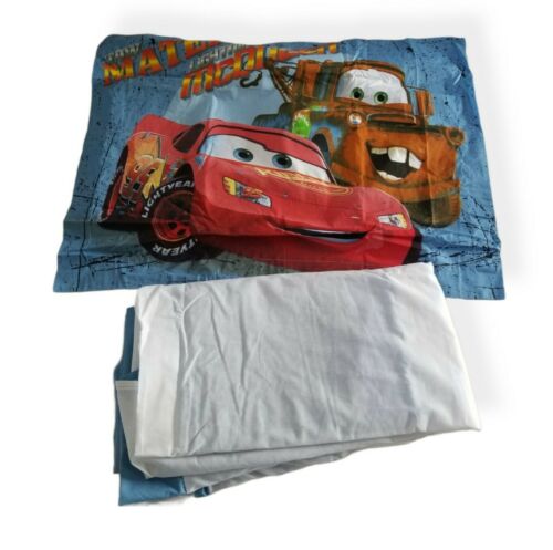 Lightning Mcqueen And Tow Matter 1 Pillow Case And 1 Twin Bedskirts.