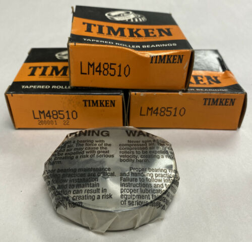 Timken Lm48510 Roller Bearing Cup Lot Of 3 Nos