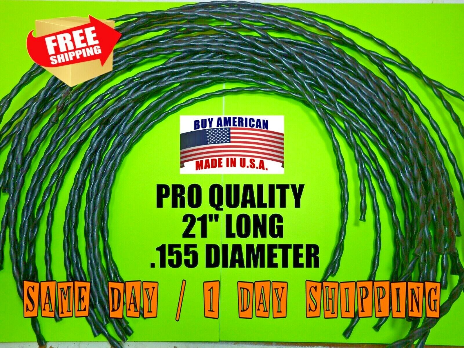 (12) .155 X 21" Professional Commercial Trimmer Line Cord Walk Behind Mower