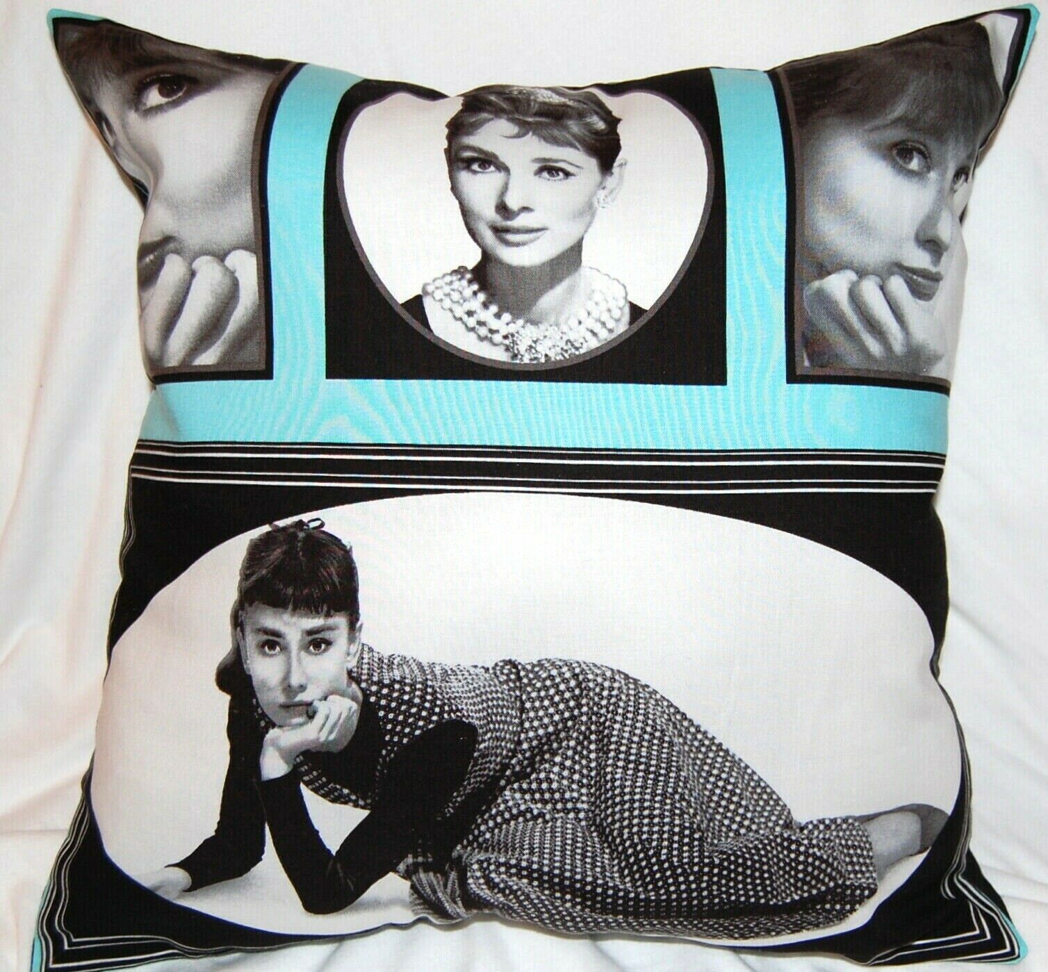 New Handmade Audrey Hepburn Travel / Toss  Pillow - Lovely