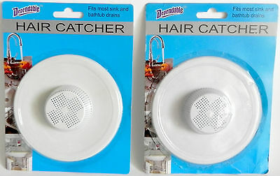 Hair Catcher 2 Pack Bath Shower Trap Keeps Shower Drain Clean From Hair Clogs